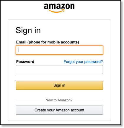 Log into your Amazon.com Account
